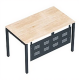 Офисный стол «СМАРТ» подстолье «П» профиль 40x40 столешница 16 мм /перфорированный экран