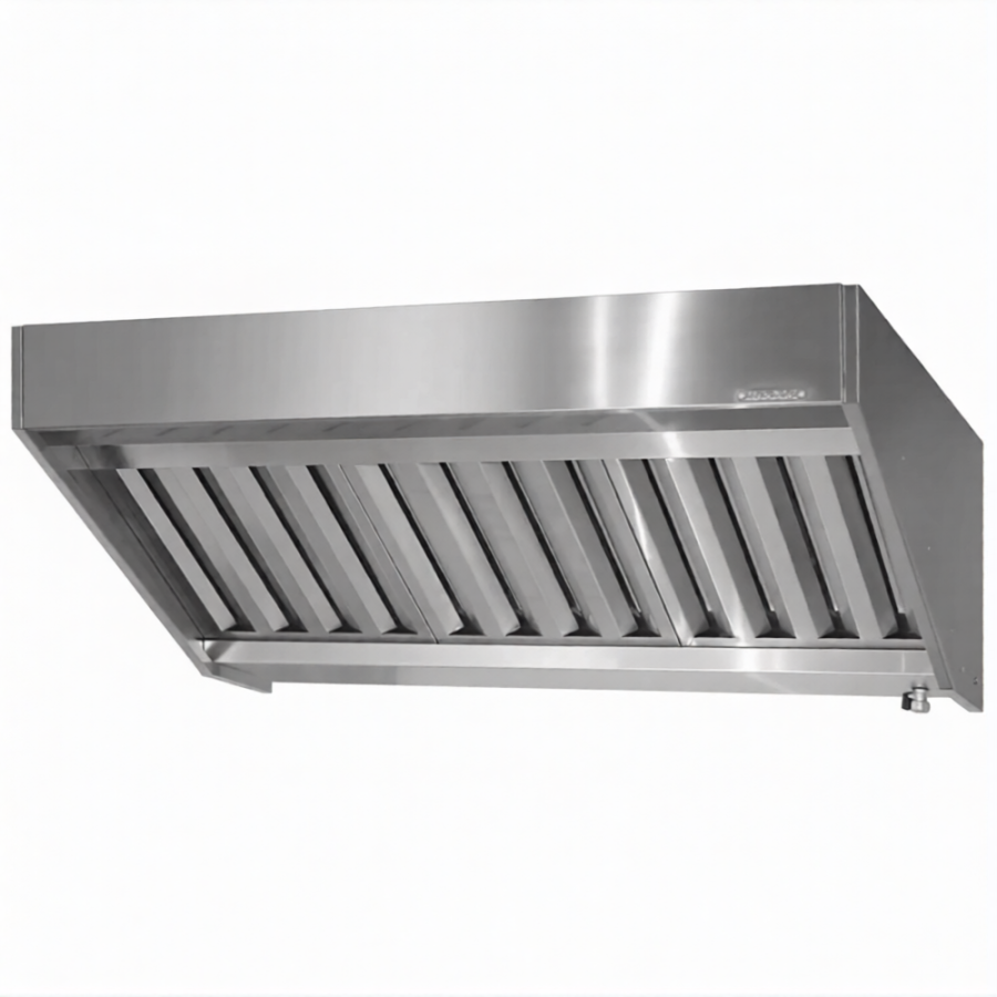 Зонт приточно-вытяжной полуоткрытый ЗППб 400х2000х1000 «Base» пристенный