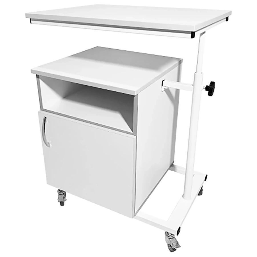 Тумба медицинская MD ТМ 13.03 с поворотным столиком (белый)