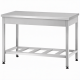 Стол производственный СПРп - 860х1000х800 «Profi Inox» (полка-решетка)