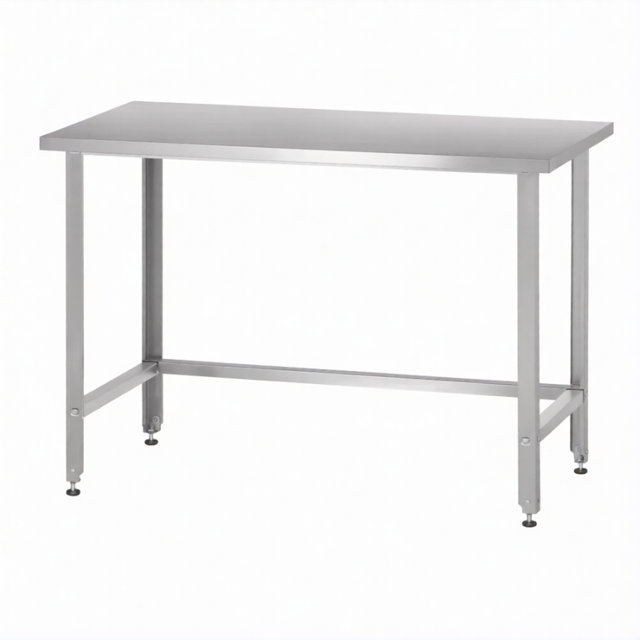 Стол производственный СПРн 860х1000х600 «Norma Zn» (полка-обвязка разборная, ножка угловая)